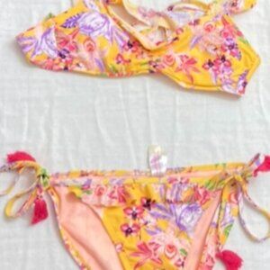 No Boundaries Floral Bikini Bathing Suit - Adjustable Straps